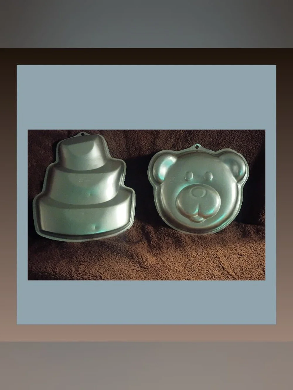 Pair Of Aluminum Character Cake Pans By Wilton